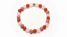 Load image into Gallery viewer, Rosa Quartz, Rhodonite, Carnelian
